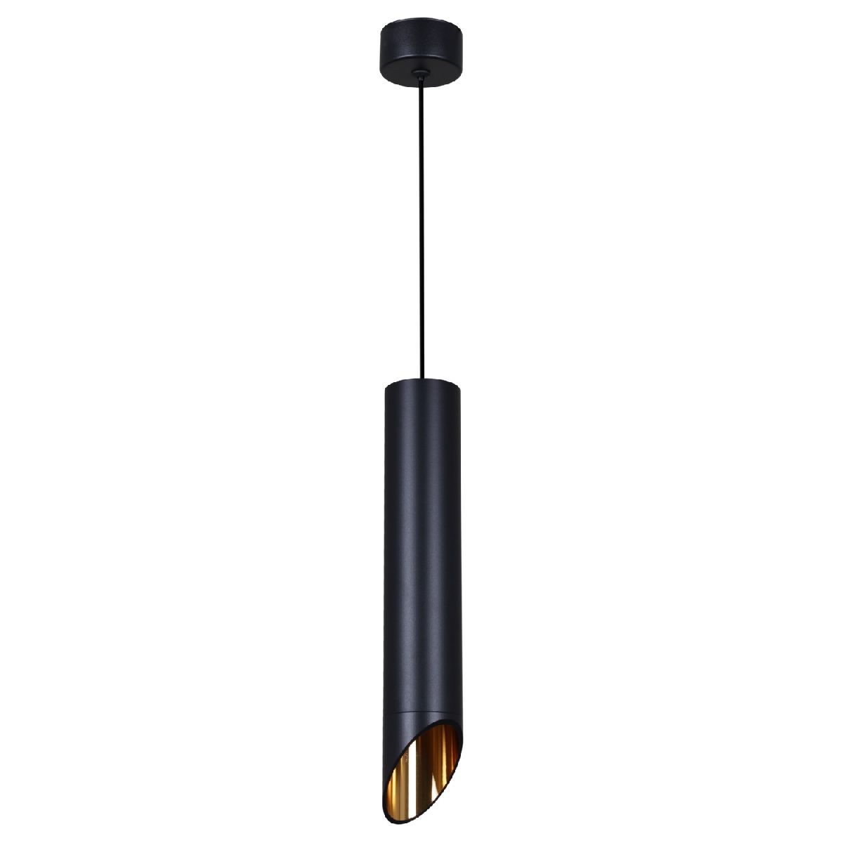 Подвесной светильник Reluce 16007-0.9-001LD 300mm GU10 BK+GD Подвесной светильник Reluce 16007-0.9-001LD 300mm GU10 BK+GD