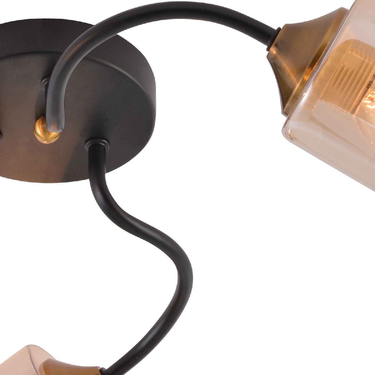 Потолочная люстра Reluce 01608-0.3-03 BK+BRASS Потолочная люстра Reluce 01608-0.3-03 BK+BRASS