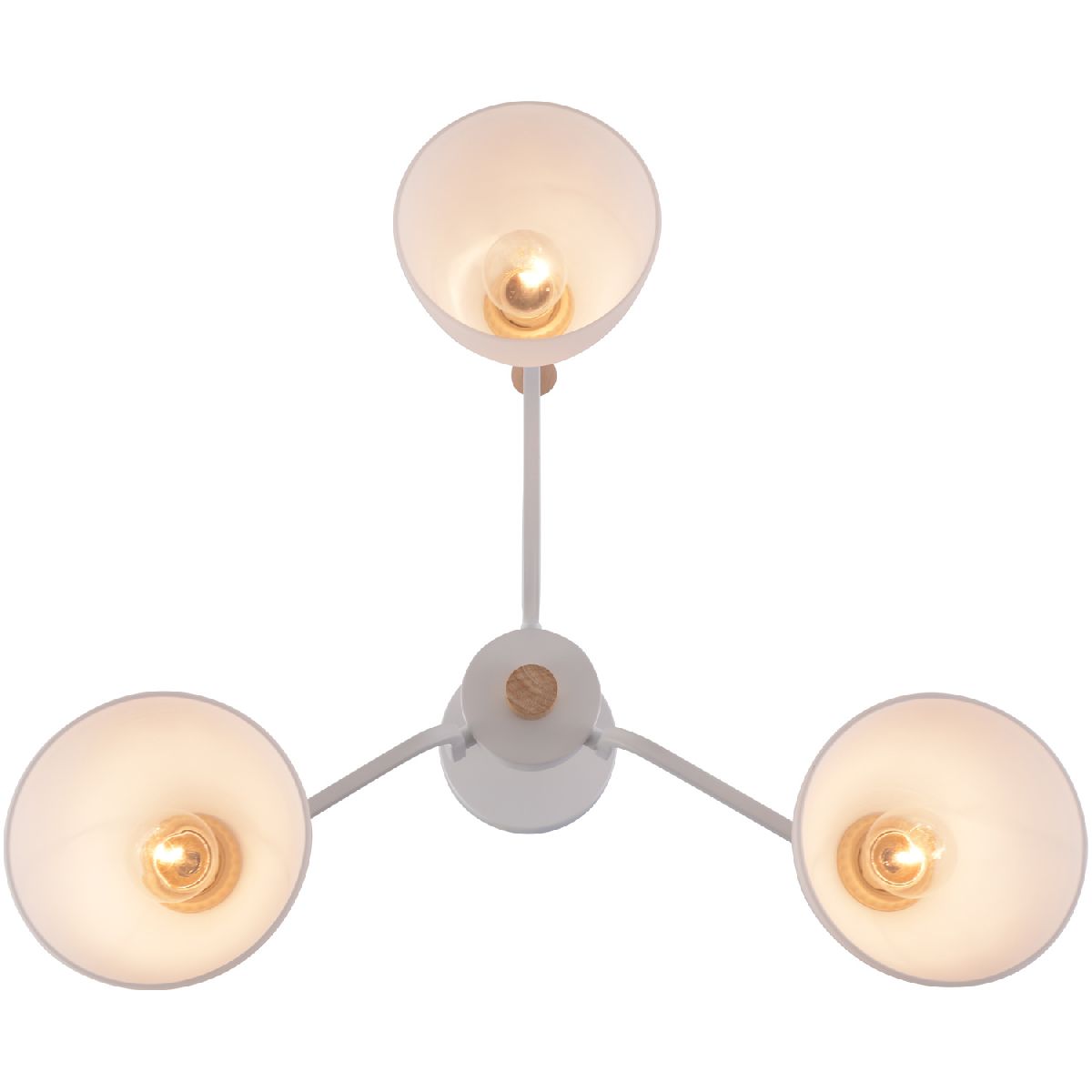 Люстра на штанге Reluce 01622-0.3-03 WH+WOOD Люстра на штанге Reluce 01622-0.3-03 WH+WOOD