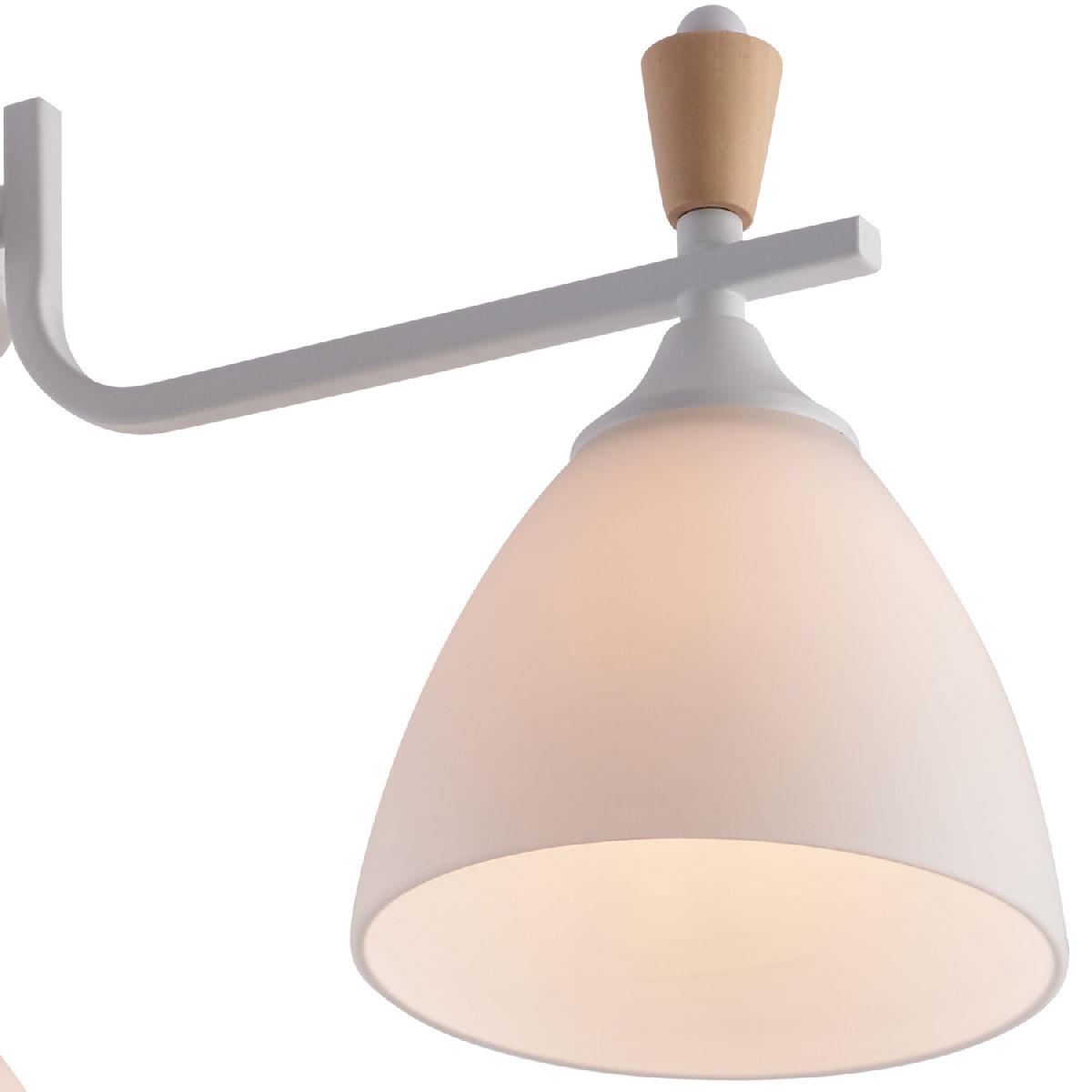 Люстра на штанге Reluce 01622-0.3-03 WH+WOOD Люстра на штанге Reluce 01622-0.3-03 WH+WOOD