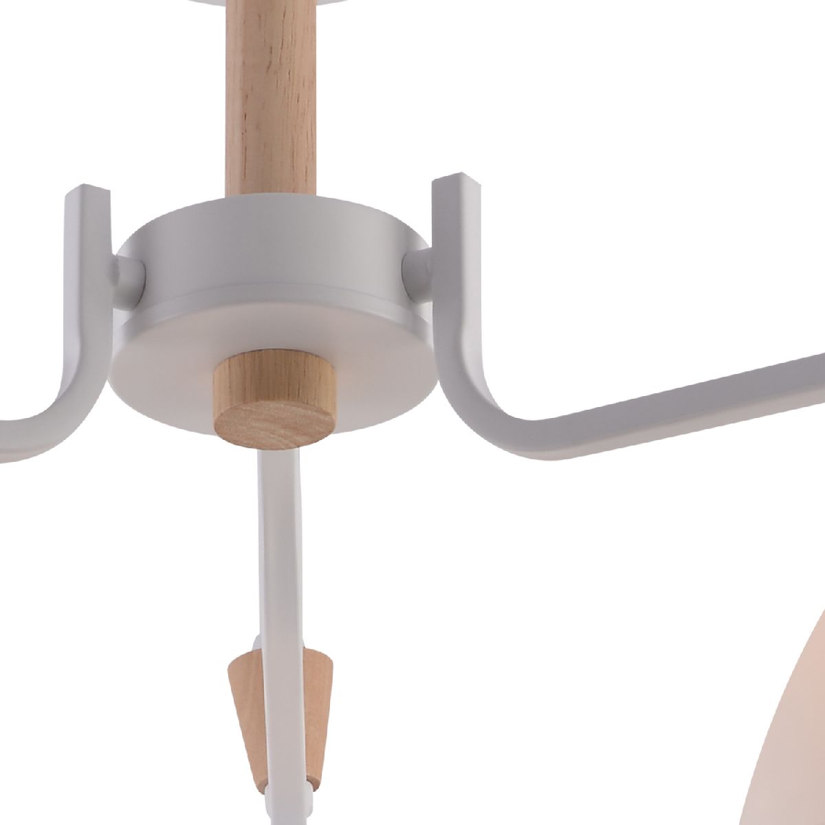 Люстра на штанге Reluce 01622-0.3-03 WH+WOOD Люстра на штанге Reluce 01622-0.3-03 WH+WOOD