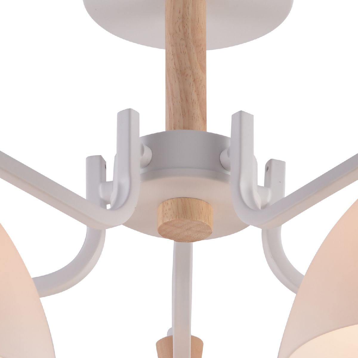 Люстра на штанге Reluce 01622-0.3-05 WH+WOOD Люстра на штанге Reluce 01622-0.3-05 WH+WOOD