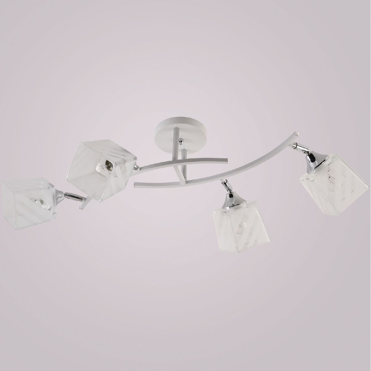 Потолочная люстра Reluce 01593-0.3-04 WH+CR Потолочная люстра Reluce 01593-0.3-04 WH+CR