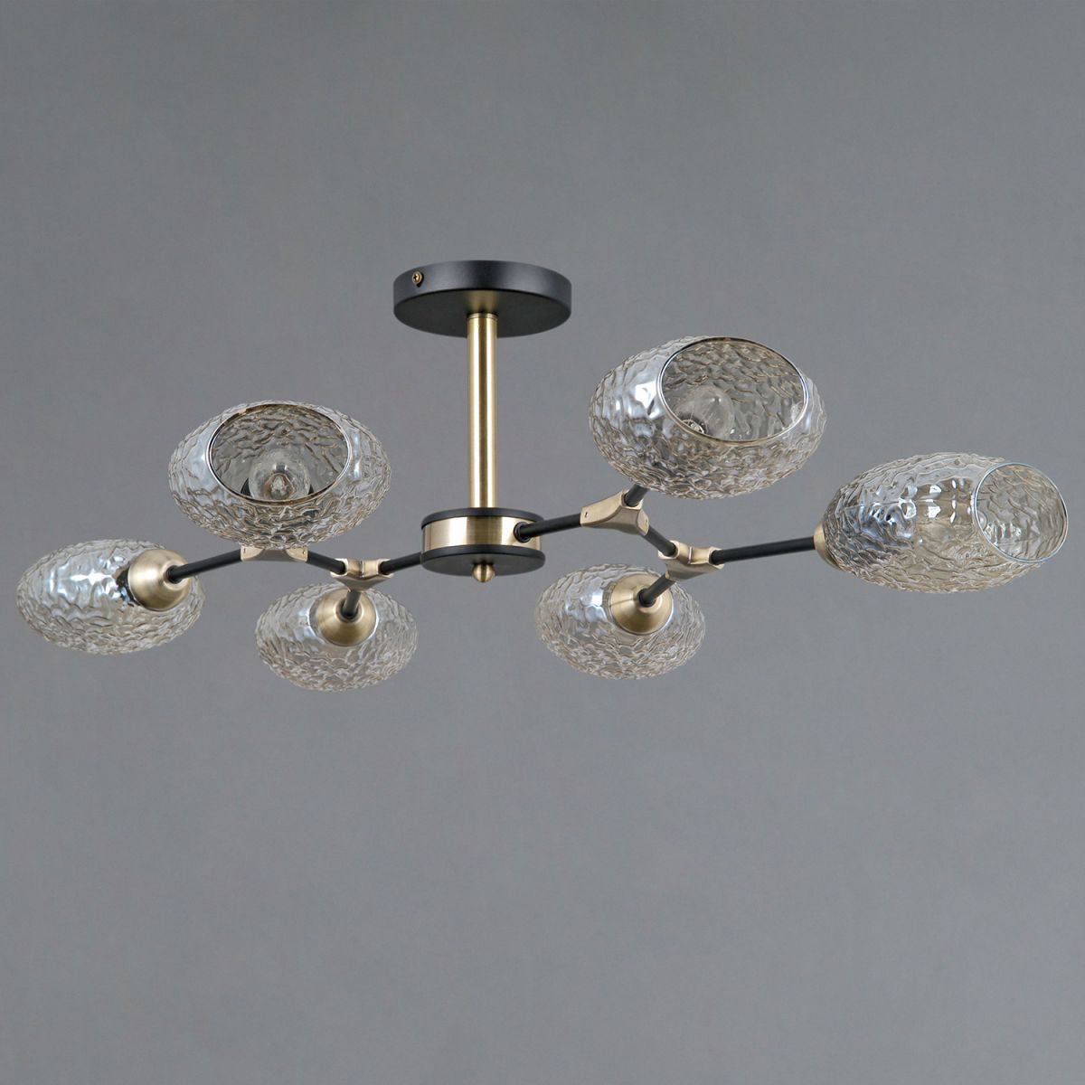 Люстра на штанге Illumico IL0272-6CSQ-25 BK AB TRENTO Люстра на штанге Illumico IL0272-6CSQ-25 BK AB TRENTO