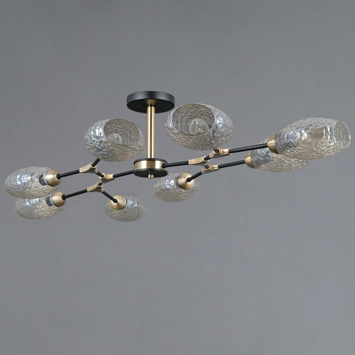 Люстра на штанге Illumico IL0272-8CSQ-25 BK AB TRENTO Люстра на штанге Illumico IL0272-8CSQ-25 BK AB TRENTO