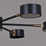 Люстра на штанге Reluce 06660-0.3-06 BK+COP GX53