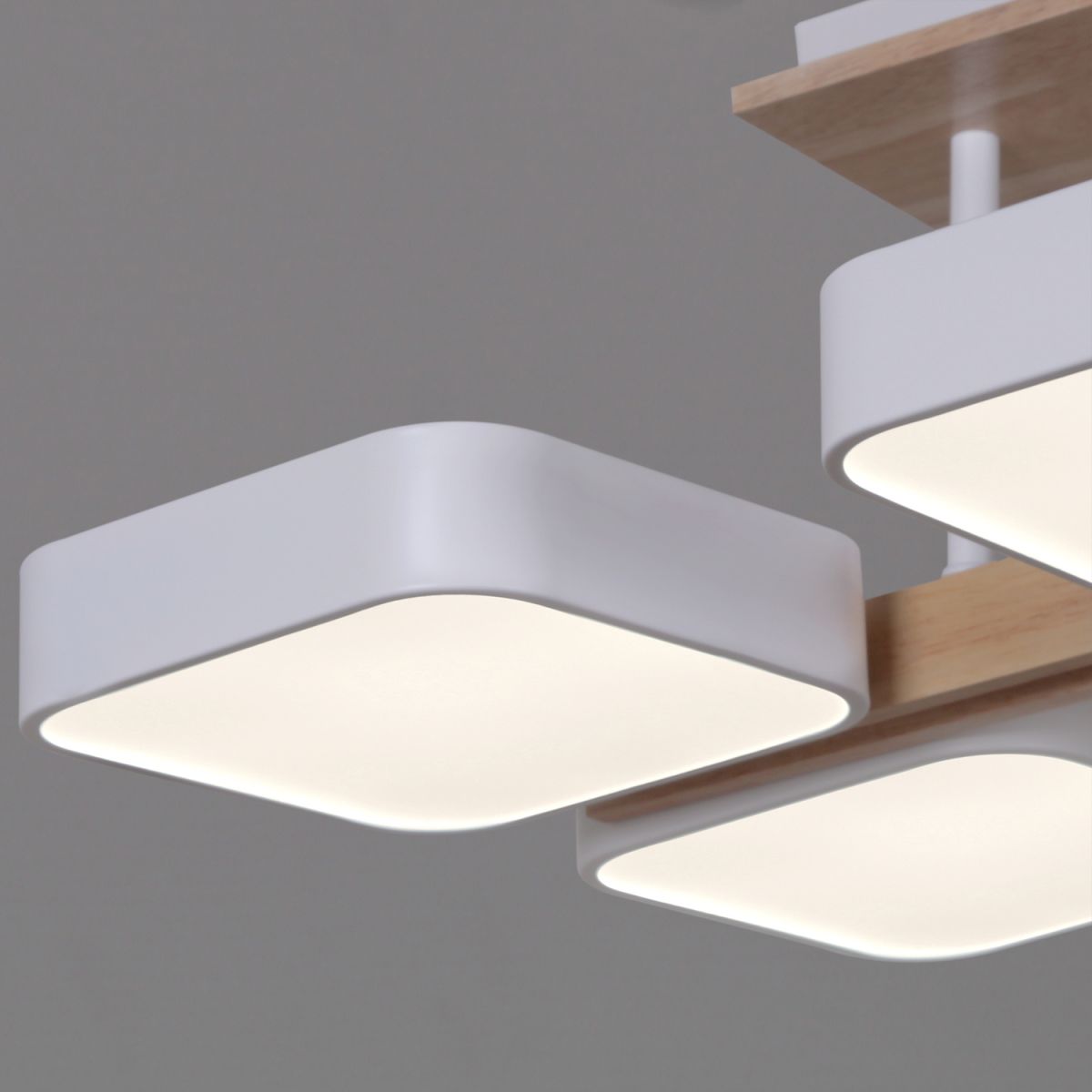 Потолочная люстра Reluce 03359-0.3-06 WH+WOOD Потолочная люстра Reluce 03359-0.3-06 WH+WOOD