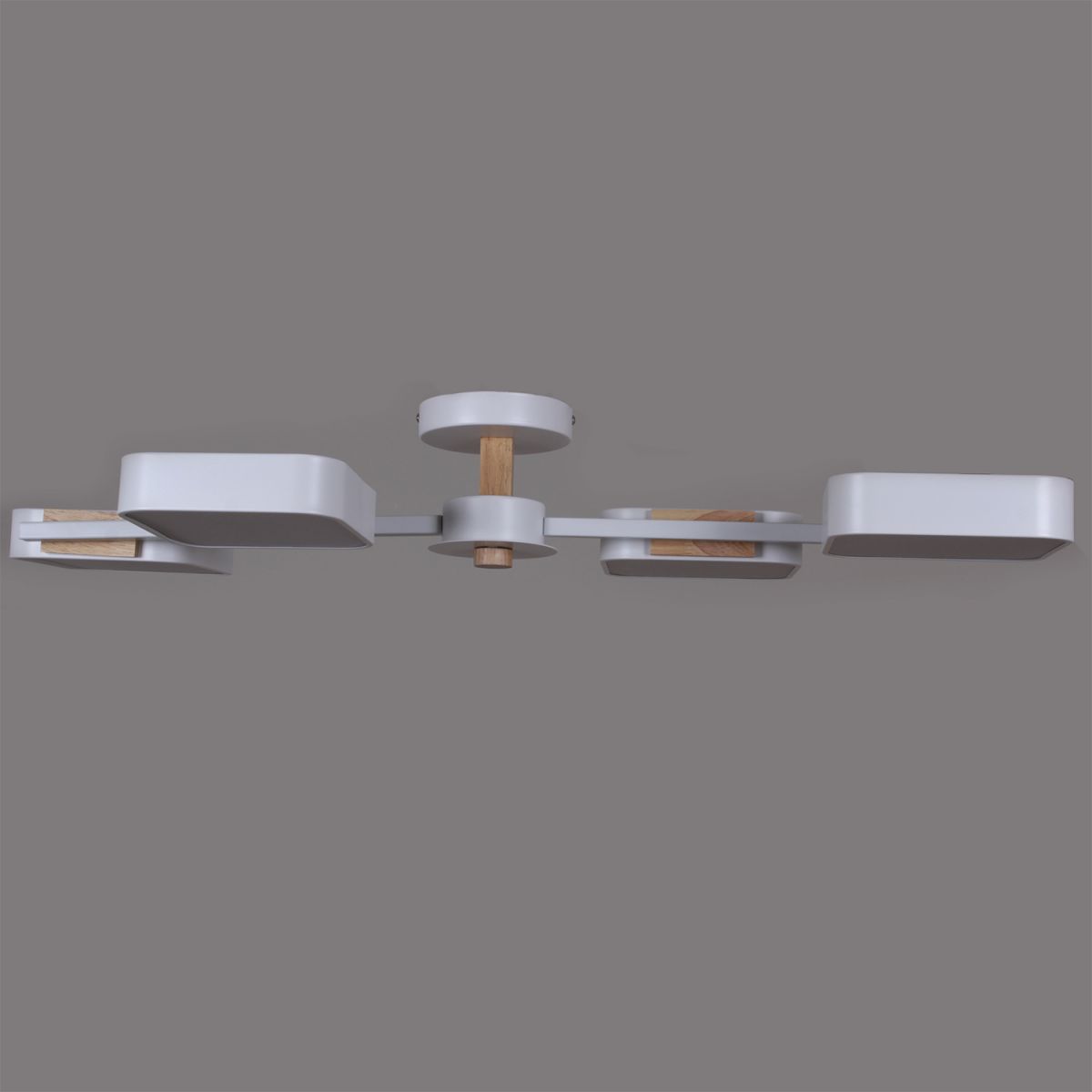 Люстра на штанге Reluce 03361-0.3-04 WH+WOOD Люстра на штанге Reluce 03361-0.3-04 WH+WOOD