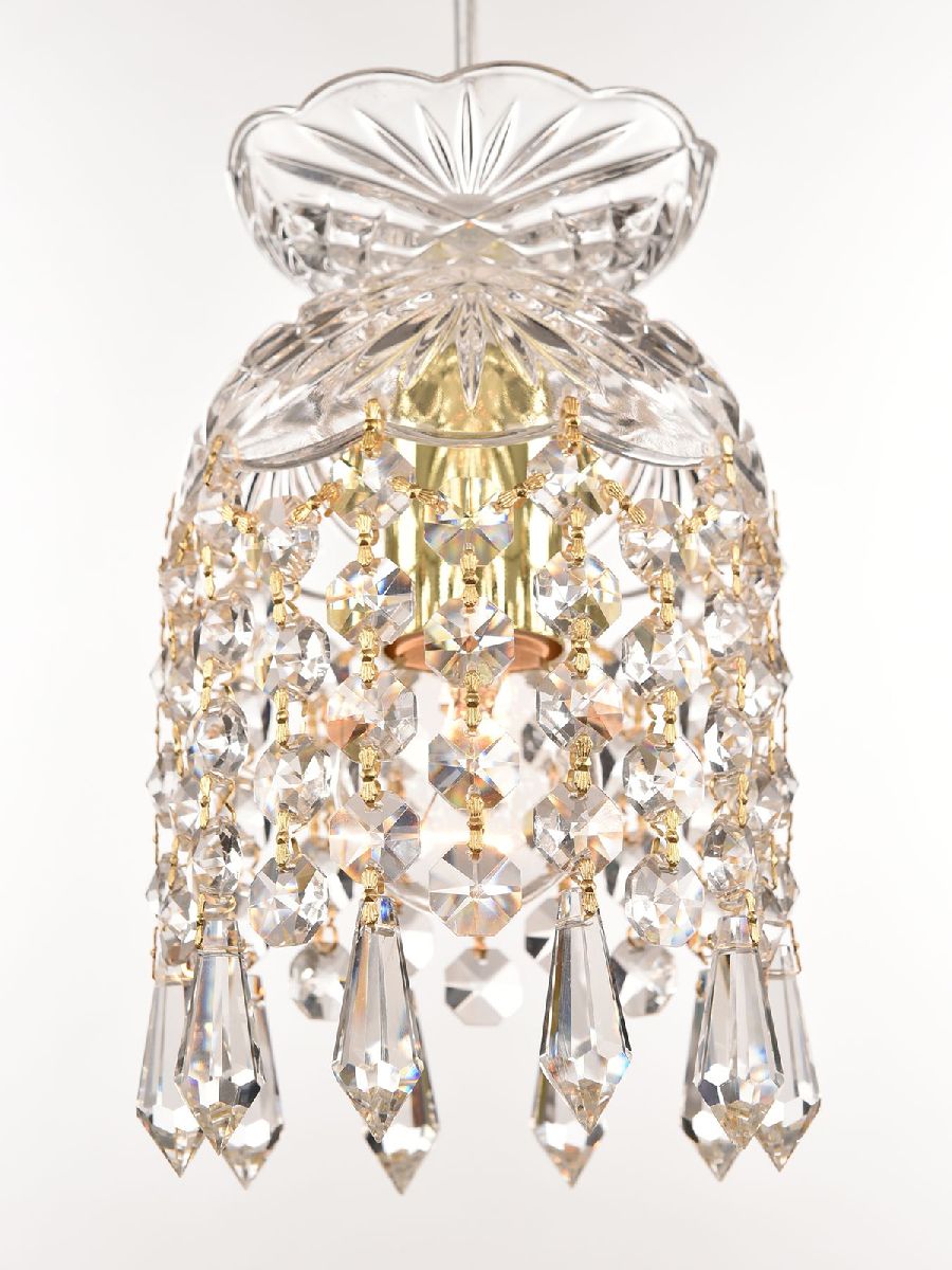 Подвесной светильник Bohemia Ivele Crystal 14781P/11 G Drops Подвесной светильник Bohemia Ivele Crystal 14781P/11 G Drops