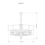 Подвесная люстра Kutek Mood Tivoli TIV-ZW-6 (N)
