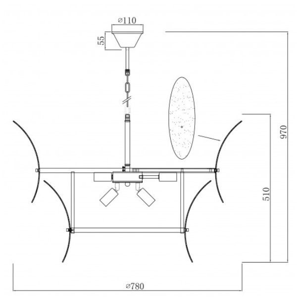 Подвесная люстра iLamp Gramercy 15602-11 ANB+CL Подвесная люстра iLamp Gramercy 15602-11 ANB+CL