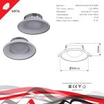 Встраиваемый светильник Reluce 16090-9.0-001RLD MR16 CL