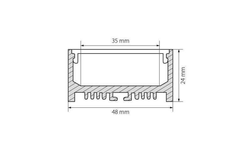 Профиль Arlight ARH-LINE-2448-2000 ANOD 018684