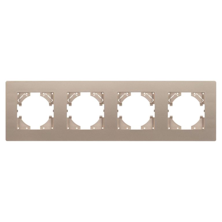 Рамка на 4 поста пластиковая Arlight FRM-PERIO-PL-4-GD 049761