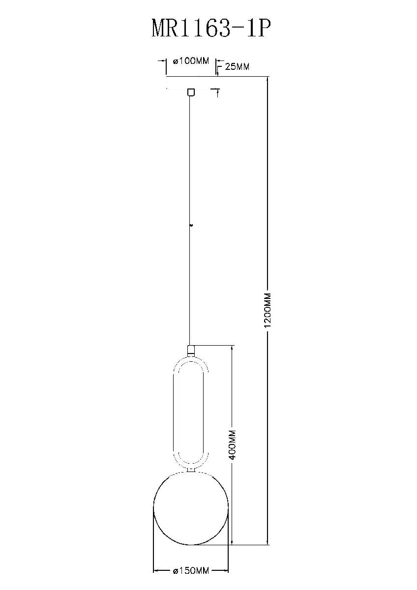 Подвесной светильник Myfar Pierre MR1163-1P Подвесной светильник Myfar Pierre MR1163-1P