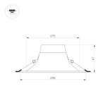 Встраиваемый светильник Arlight MS-BLIZZARD-BUILT-R90-6W Day4000 (BK, 100 deg, 230V) 036605