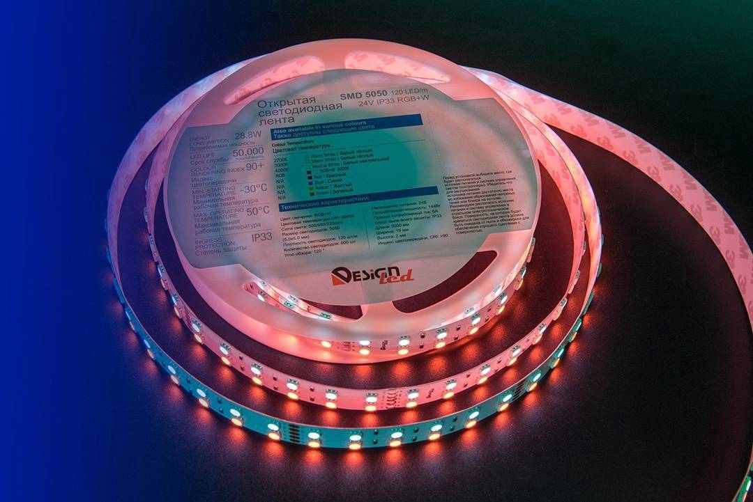 Светодиодная лента DesignLed DSG5120-24-RGB+W-33 000514 Светодиодная лента DesignLed DSG5120-24-RGB+W-33 000514