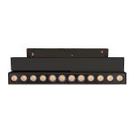 Трековый магнитный светильник Arlight MAG-ORIENT-DOTS-FOLD-S230-12W Warm3000 (BK, 30 deg, 48V, DALI) 041905