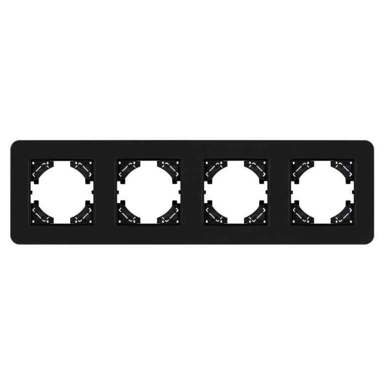 Рамка на 4 поста стеклянная Arlight FRM-OMALI-SFGS-4-BK 049717