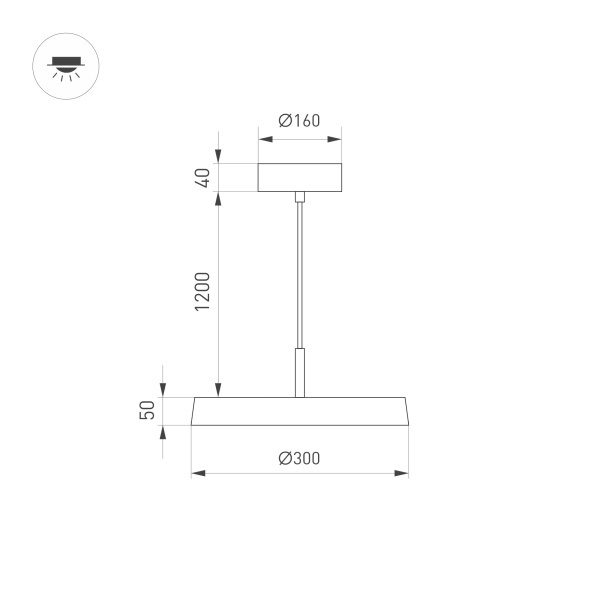 Подвесной светильник Arlight SP-Elegant-R300-17W Day4000 033919 Подвесной светильник Arlight SP-Elegant-R300-17W Day4000 033919
