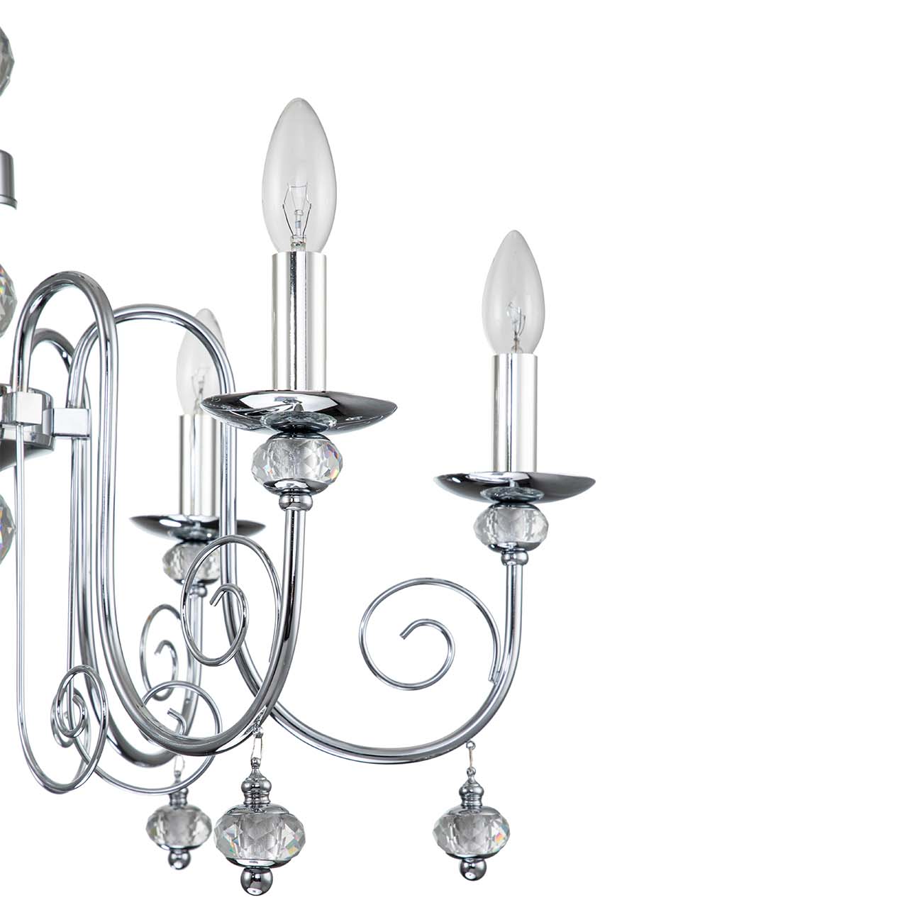 Подвесная люстра Escada Shine 678/6PL Chrome Подвесная люстра Escada Shine 678/6PL Chrome