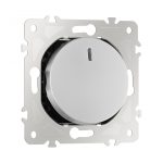 Выключатель одноклавишный проходной Arte Milano 202.33-1.silver