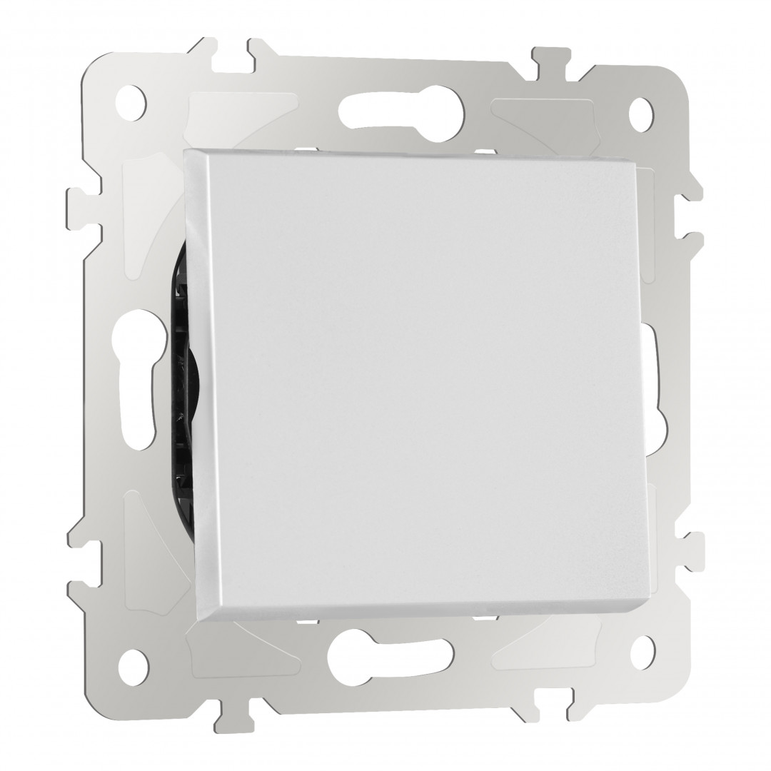 Выключатель одноклавишный проходной Arte Milano 203.32-1.silver Выключатель одноклавишный проходной Arte Milano 203.32-1.silver