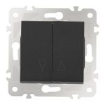 Выключатель жалюзи Arte Milano 203.38-2.black