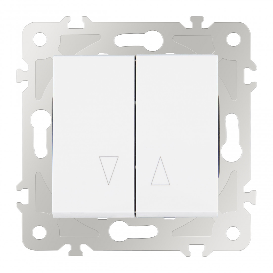 Выключатель жалюзи Arte Milano 203.38-2.white Выключатель жалюзи Arte Milano 203.38-2.white