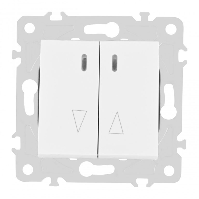 Выключатель жалюзи с подсветкой Arte Milano 203.39-2.white