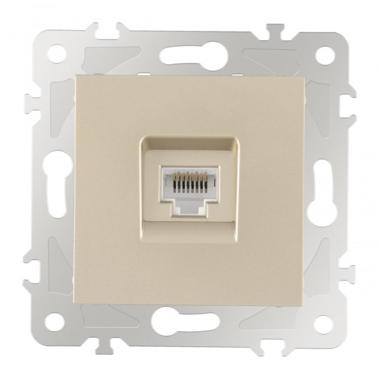 Розетка RJ45 Arte Milano 203.45-1.shampan