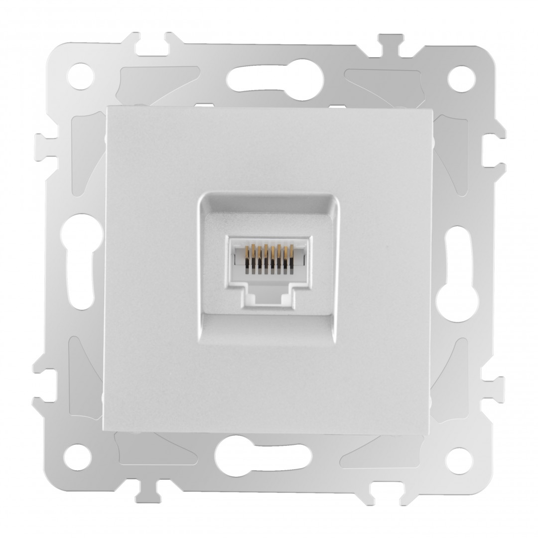 Розетка RJ45 Arte Milano 203.45-1.silver Розетка RJ45 Arte Milano 203.45-1.silver