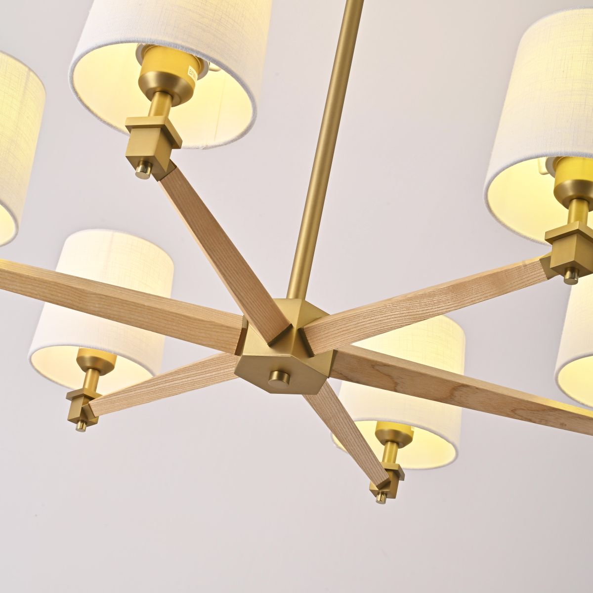 Люстра на штанге ImperiumLoft Stavra Jorgenson White/Light Wood 203575-26 Люстра на штанге ImperiumLoft Stavra Jorgenson White/Light Wood 203575-26