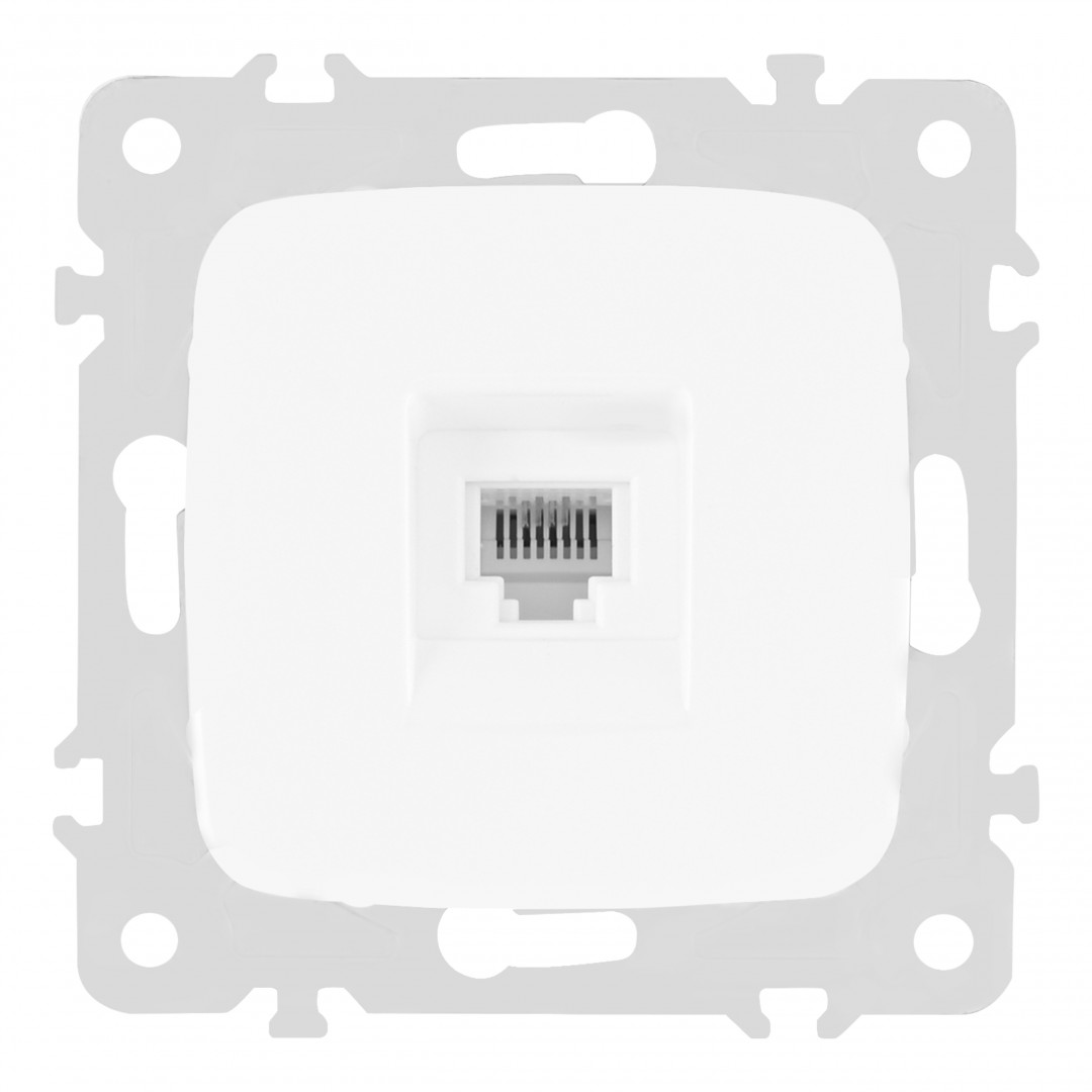 Розетка телефонная RJ11 Arte Milano 205.51-1.white Розетка телефонная RJ11 Arte Milano 205.51-1.white