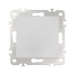 Выключатель одноклавишный проходной Arte Milano 206.32-1.silver