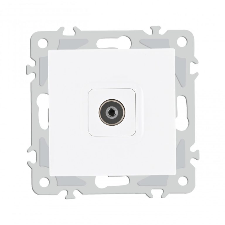 Розетка TV Arte Milano 206.43-1.white