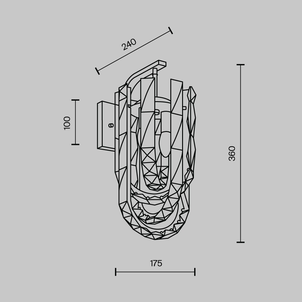 Бра Modelux ML.6621.02 CR Бра Modelux ML.6621.02 CR