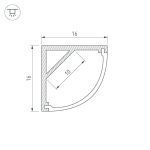Профиль Arlight ARH-KANT-H16-2000 ANOD 016178