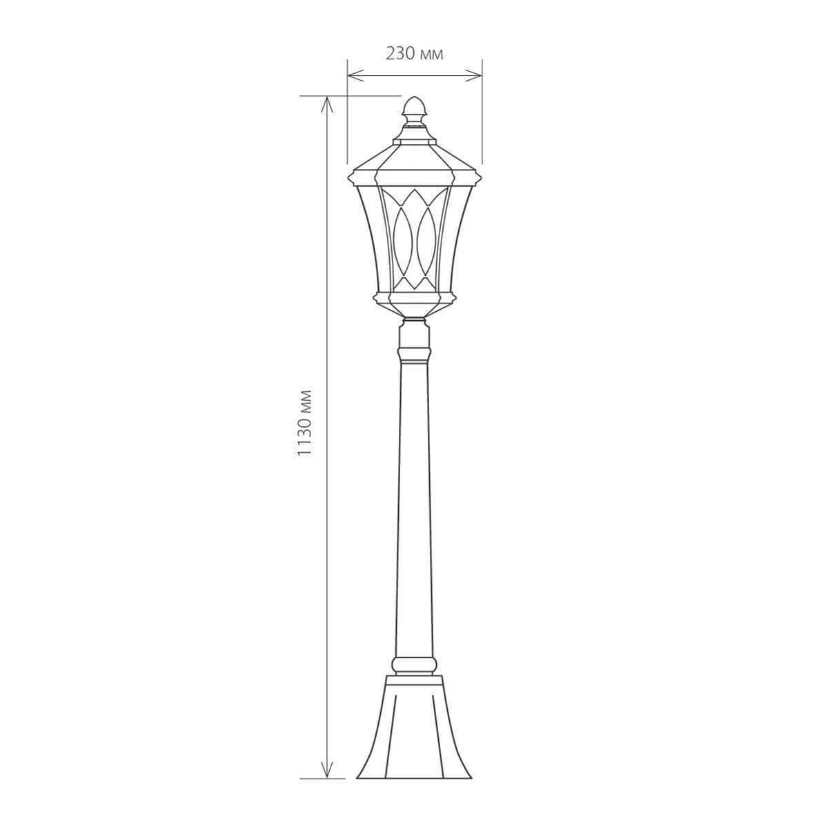 Уличный светильник Elektrostandard Virgo F черное золото 4690389064869 Уличный светильник Elektrostandard Virgo F черное золото 4690389064869