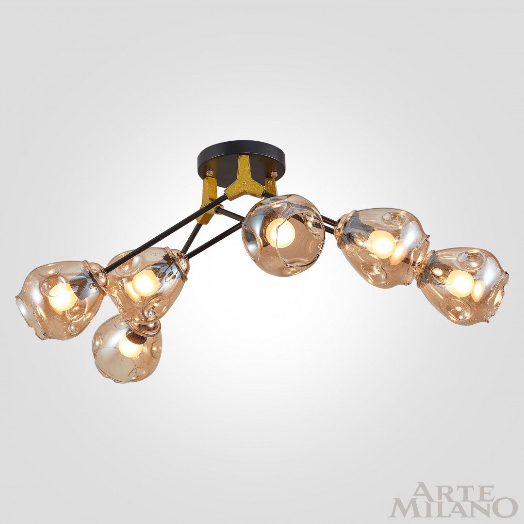 Потолочная люстра Arte Milano Amalfi 252588/6 Br Потолочная люстра Arte Milano Amalfi 252588/6 Br