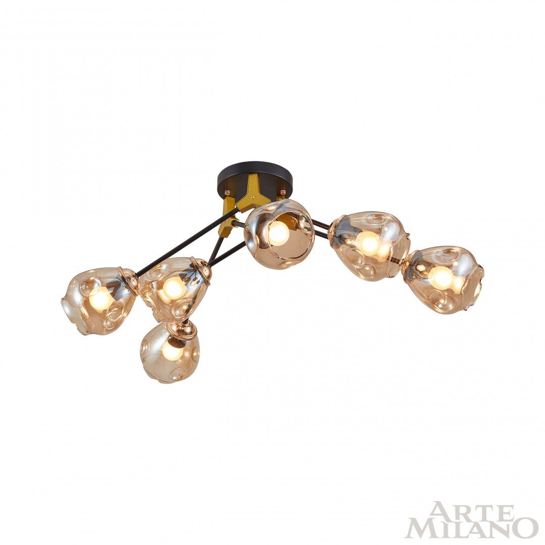 Потолочная люстра Arte Milano Amalfi 252588/6 Br Потолочная люстра Arte Milano Amalfi 252588/6 Br