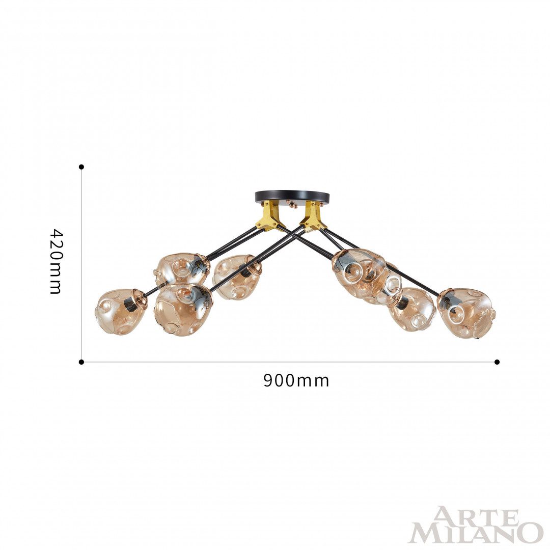 Потолочная люстра Arte Milano Amalfi 252588/8 Br Потолочная люстра Arte Milano Amalfi 252588/8 Br