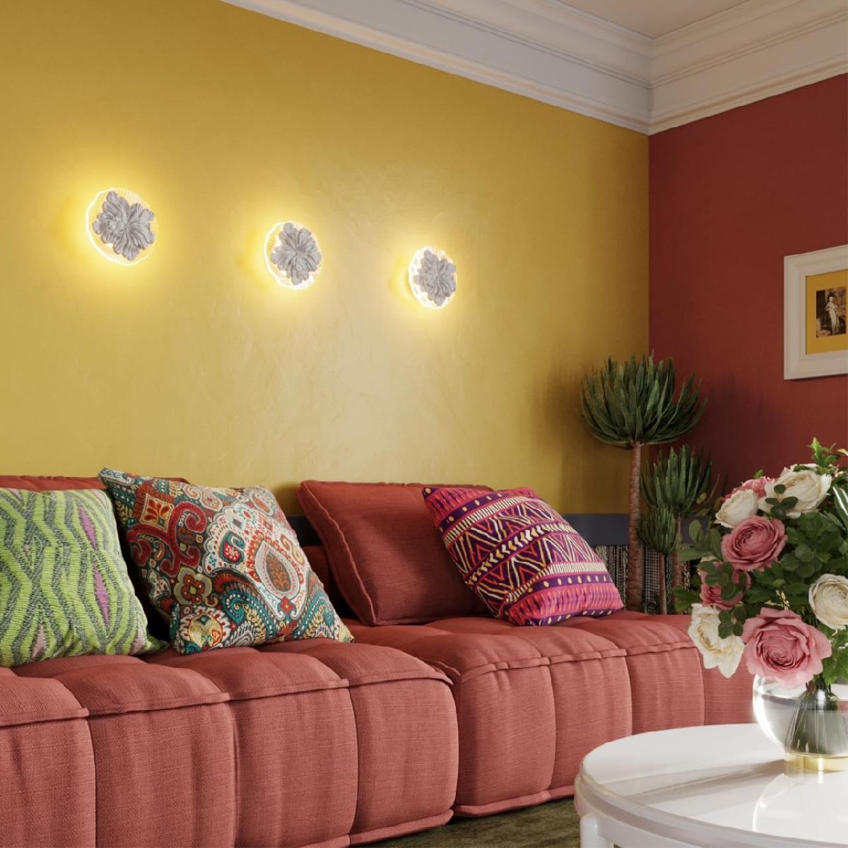Настенный светильник Odeon Light Fiore 6614/8WL Настенный светильник Odeon Light Fiore 6614/8WL
