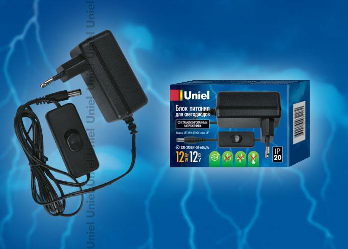 Блок питания Uniel (06313) 12V 12W IP20 UET-VPA-012A20 12V IP20 Блок питания Uniel (06313) 12V 12W IP20 UET-VPA-012A20 12V IP20