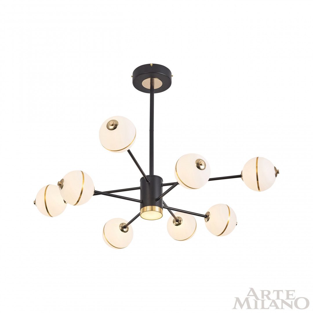 Люстра на штанге Arte Milano 272069/8 BK Люстра на штанге Arte Milano 272069/8 BK