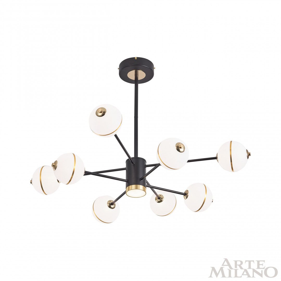 Люстра на штанге Arte Milano 272069/8 BK Люстра на штанге Arte Milano 272069/8 BK