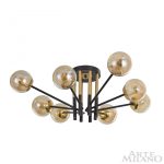 Потолочная люстра Arte Milano Neapolis 273708/8 BK/GD