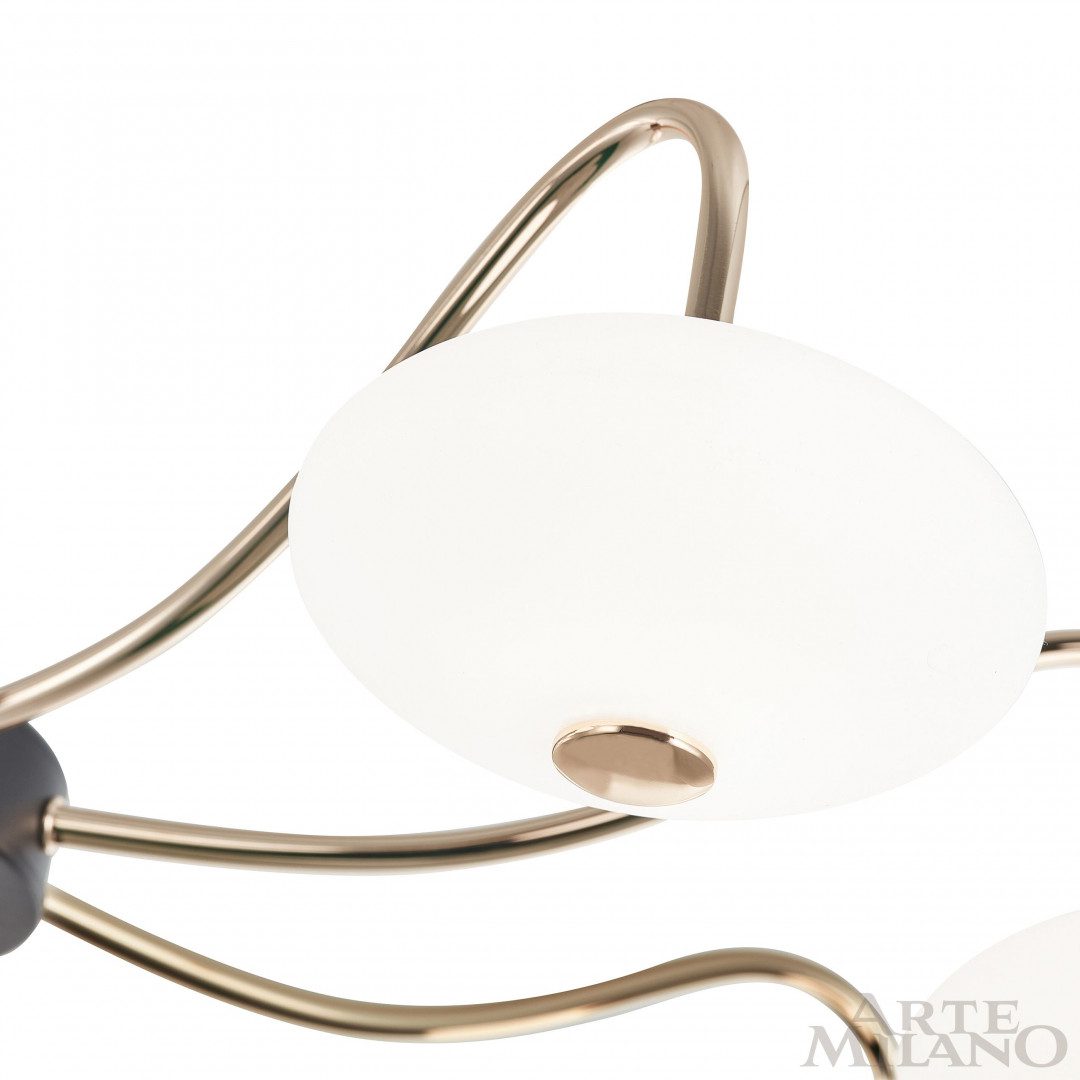 Люстра на штанге Arte Milano 273908/8 BK/GD Люстра на штанге Arte Milano 273908/8 BK/GD