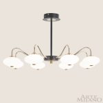 Люстра на штанге Arte Milano 273908/8 BK/GD