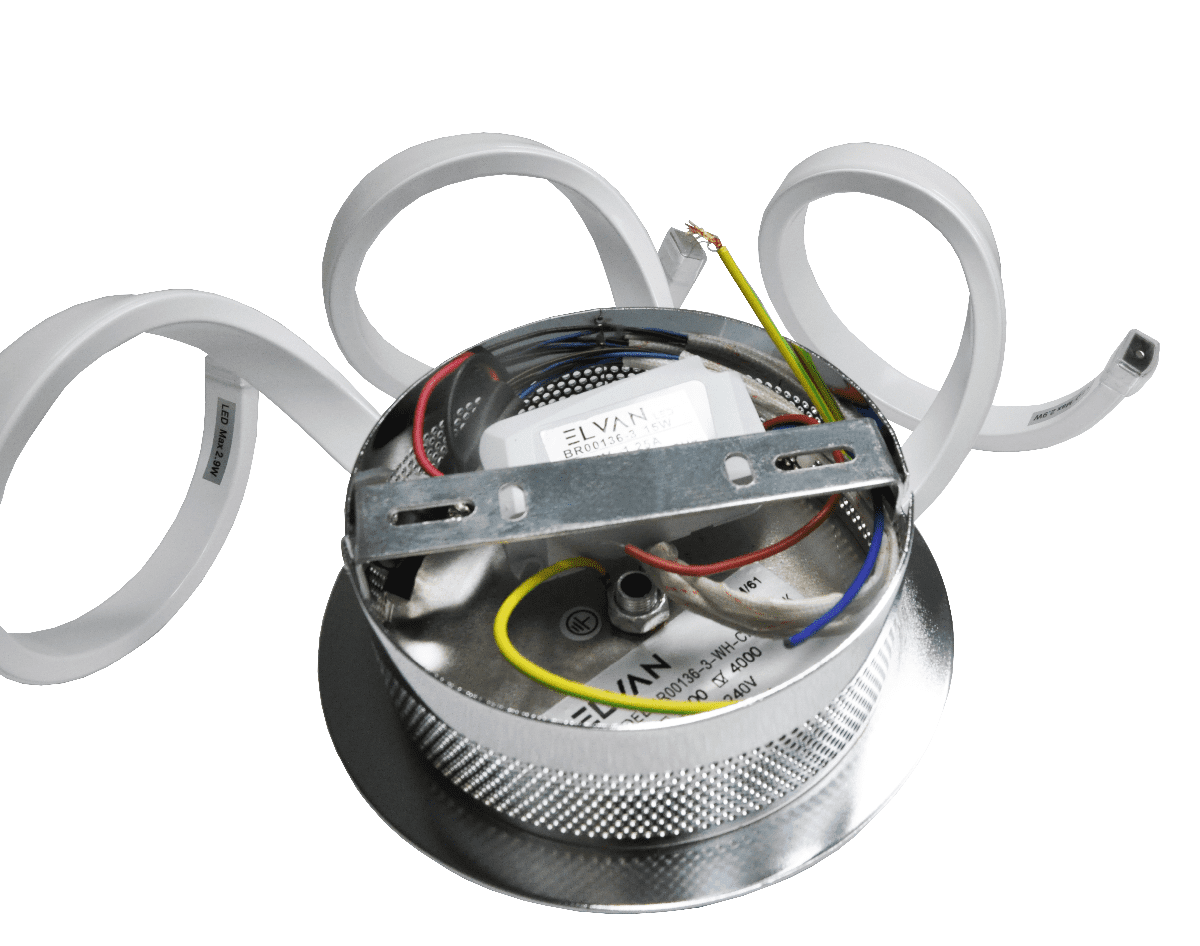 Настенный светильник Elvan BR-136/3-8W-NH-Ch Настенный светильник Elvan BR-136/3-8W-NH-Ch